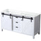 Lexora Marsyas 60" W x 22" D Double Bath Vanity