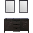 Lexora Marsyas 60" W x 22" D Double Bath Vanity and 24" Mirrors