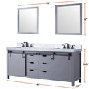 Lexora Marsyas 80" W x 22" D Double Bath Vanity and 30 " Mirrors