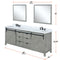 Lexora Marsyas 80" W x 22" D Double Bath Vanity