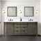 Lexora Marsyas 80" W x 22" D Double Bath Vanity