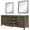 Lexora Marsyas 80" W x 22" D Double Bath Vanity and 30 " Mirrors