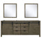 Lexora Marsyas 80" W x 22" D Double Bath Vanity and 30 " Mirrors