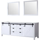 Lexora Marsyas 84" W x 22" D Double Bath Vanity and 34" Mirrors