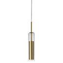 Dainolite 6W Pendant Aged Brass Finish with Clear Glass LUN-1LEDP-AGB