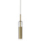 Dainolite 6W Pendant Aged Brass Finish with Clear Glass LUN-1LEDP-AGB