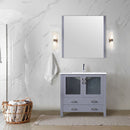 Lexora Volez 36" W x 18.25" D Bath Vanity and White Ceramic Top