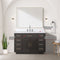 Lexora Abbey 48 in W x 22 in D Single Bath Vanity and Carrara Marble Top