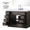 Lexora Abbey 48 in W x 22 in D Single Bath Vanity, Carrara Marble Top, and Faucet Set