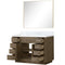 Lexora Abbey 48 in W x 22 in D Single Bath Vanity, Carrara Marble Top, and 46 in Mirror