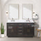 Lexora Abbey 60 in W x 22 in D Double Bath Vanity and Carrara Marble Top