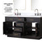 Lexora Abbey 60 in W x 22 in D Double Bath Vanity and Carrara Marble Top