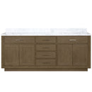 Lexora Abbey 80 in W x 22 in D Double Bath Vanity and Carrara Marble Top