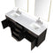 Lexora Abbey 80" W x 22" D Double Bath Vanity Carrara Marble Top with Faucet Set and 36"Mirrors