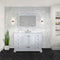 Lexora Dukes 48" W x 22 " D White Bath Vanity and Cultured Marble Top