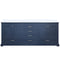 Lexora Dukes 80" W x 22" D Navy Blue Double Bath Vanity and Carrara Marble Top