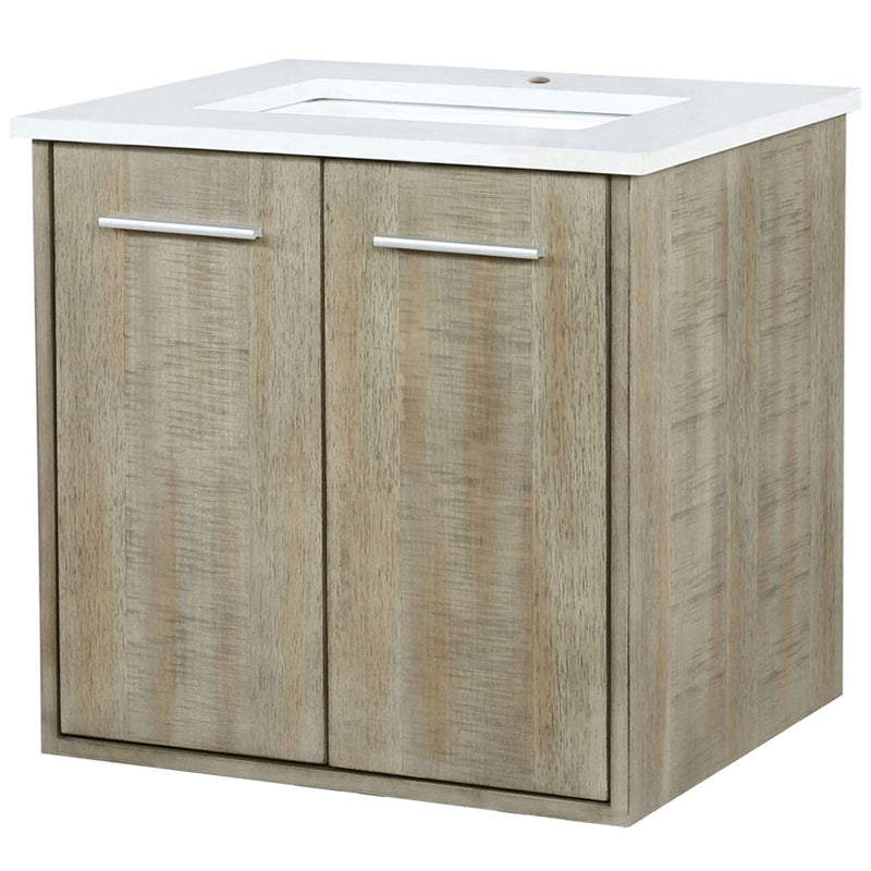 Lexora Fairbanks 24" W x 20" D Rustic Acacia Single Bath Vanity