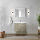 Lexora Fairbanks 30" W x 20" D Rustic Acacia Bath Vanity White Quartz Top with Faucet Set