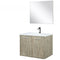 Lexora Fairbanks 30" W x 20" D Rustic Acacia Bath Vanity Cultured Marble Top with Faucet Set and 28" Mirror