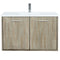 Lexora Fairbanks 36" W x 20" D Rustic Acacia Bath Vanity White Quartz Top with Faucet Set