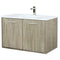 Lexora Fairbanks 36" W x 20" D Rustic Acacia Bath Vanity Cultured Marble Top with Faucet Set