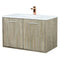 Lexora Fairbanks 36" W x 20" D Rustic Acacia Bath Vanity Cultured Marble Top with Faucet Set