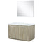 Lexora Fairbanks 36" W x 20" D Rustic Acacia Single Bath Vanity and 28" Mirror