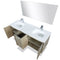 Lexora Fairbanks 60 " W x 20 " D Rustic Acacia Double Bath Vanity White Quartz Top with Faucet Set and 55" Mirror