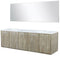 Lexora Fairbanks 72 " W x 20 " D Rustic Acacia Double Bath Vanity and 70" Mirror