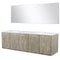 Lexora Fairbanks 72 " W x 20 " D Rustic Acacia Double Bath Vanity and 70" Mirror