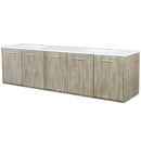 Lexora Fairbanks 80 " W x 20 " D Rustic Acacia Double Bath Vanity