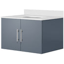 Lexora Geneva 30" W x 22" D Dark Grey Bath Vanity and Marble Top