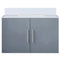 Lexora Geneva 30" W x 22" D Dark Grey Bath Vanity and Marble Top