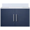 Lexora Geneva 30" W x 22" D Navy Blue Bath Vanity and Marble Top