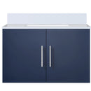 Lexora Geneva 30" W x 22" D Navy Blue Bath Vanity and Marble Top