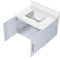 Lexora Geneva 30" W x 22" D Glossy White Bath Vanity and Marble Top