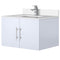 Lexora Geneva 30" W x 22" D Glossy White Bath Vanity Marble Top with Faucet Set