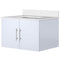 Lexora Geneva 30" W x 22" D Glossy White Bath Vanity and Marble Top