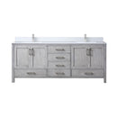 Lexora Jacques 80" W x 22" D Double Bath Vanity and Marble Top with Faucet Set