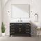 Lexora Laurel 48" W x 22" D Single Bath Vanity Carrara Marble Top with Faucet Set and 46" Mirror