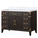 Lexora Laurel 48" W x 22" D Single Bath Vanity and Carrara Marble Top