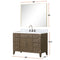 Lexora Laurel 48" W x 22" D Single Bath Vanity Carrara Marble Top and 46" Mirror