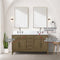 Lexora Laurel 60" W x 22" D Double Bath Vanity and Carrara Marble Top