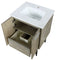 Lexora Lancy 24" W x 20" D Rustic Acacia Bath Vanity Marble Top