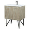 Lexora Lancy 30" W x 20" D Rustic Acacia Bath Vanity Cultured Marble Top with Faucet Set