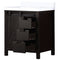 Lexora Marsyas 30" W x 22" D Brown Bath Vanity and Marble Countertop