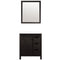 Lexora Marsyas 30" W x 22" D Brown Bath Vanity Marble Countertop and 28" Mirror