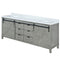 Lexora Marsyas 80" W x 22" D Ash Grey Double Bath Vanity Marble Countertop