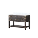 Lexora Norwalk 48 in W x 22 in D Single Bath Vanity and Carrara Marble Top