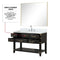 Lexora Norwalk 48 in W x 22 in D Single Bath Vanity with Carrara Marble Top and 46 in Mirror